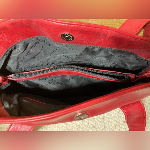 Vintage Marc Picard Leather Shoulder Bag - Picture 4 of 5